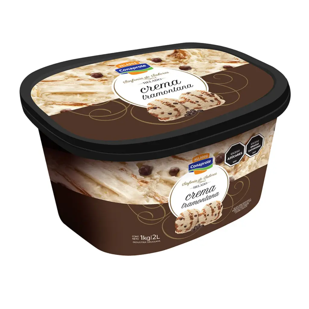 Helado Sinfonia 2lt Conaprole crema tramontana