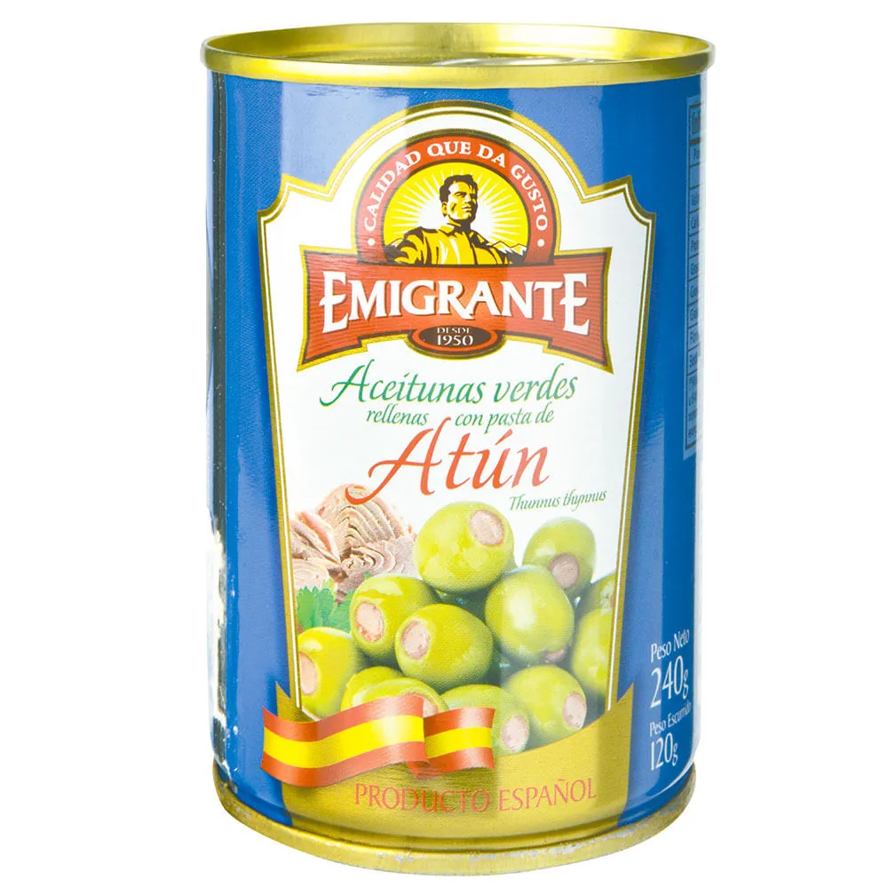ACEITUNA RELLENA LATA EL EMIGRANTE 120 G