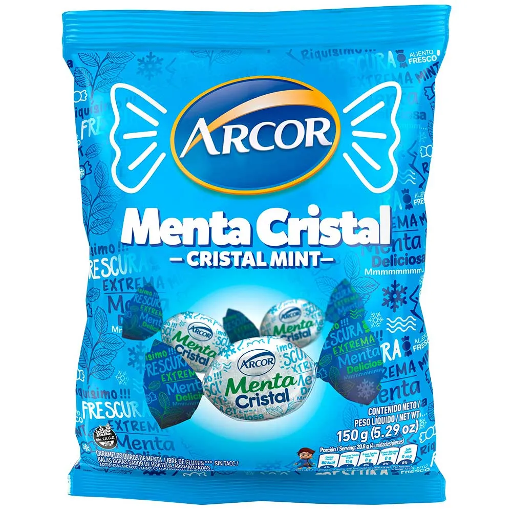 Caramelos Menta Arcor 150g