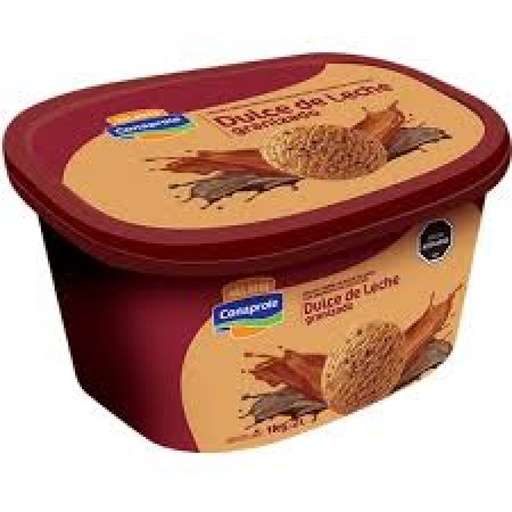 Cassata 2 litros Conaprole dulce de leche granizado